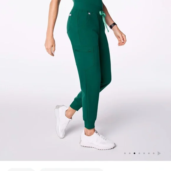 Figs Hunter Green Zamora Scrub Pants Great Condition SP - Picture 3 of 16